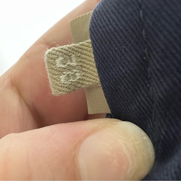 Incotex Mens Navy Blue Slim Fit Cargo Slacks Pants 100% Cotton Size 38 Waist - Picture 9 of 11